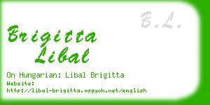 brigitta libal business card